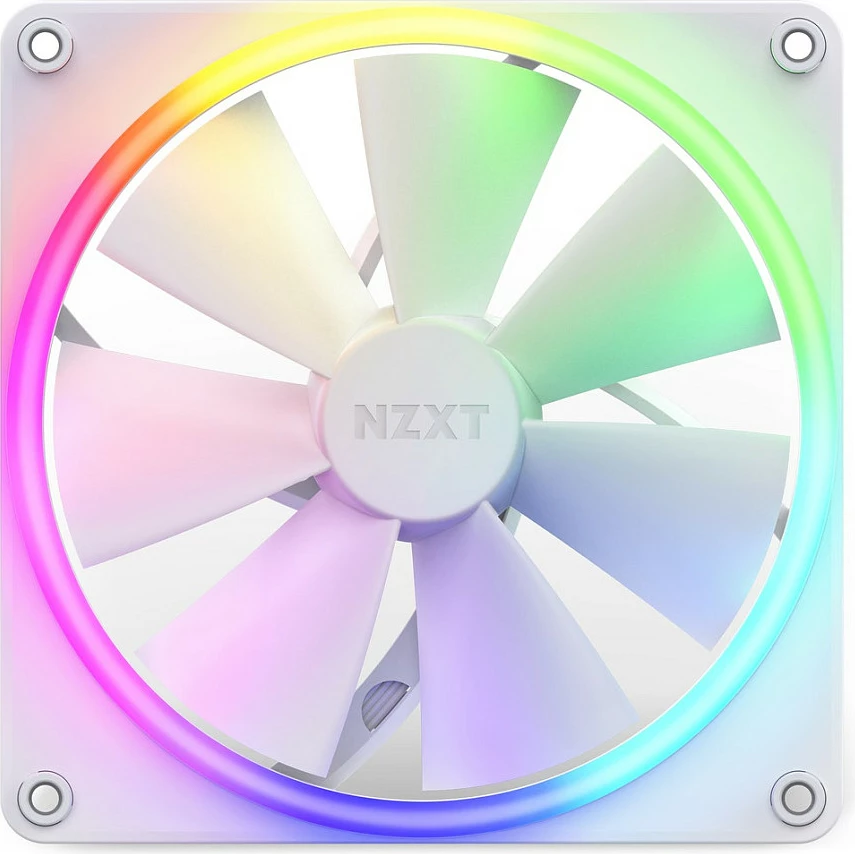 Ventilator kasë NZXT F140 RGB, 140mm, PWM 4-pin, i bardhë