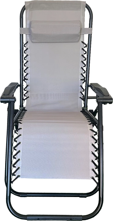 Karrige palosëse relaksuese Mirka, textilene-metal, anthracite-e zezë, 65x165x110 cm