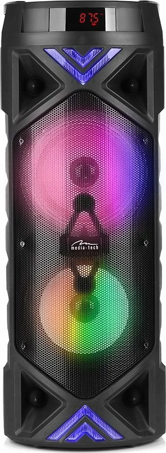 Altoparlant Media-Tech Funbox Keg Pro MT3182, Bluetooth 5.0, 50W RMS, RGB, FM radio, me mikrofon & telekomandë, i zi