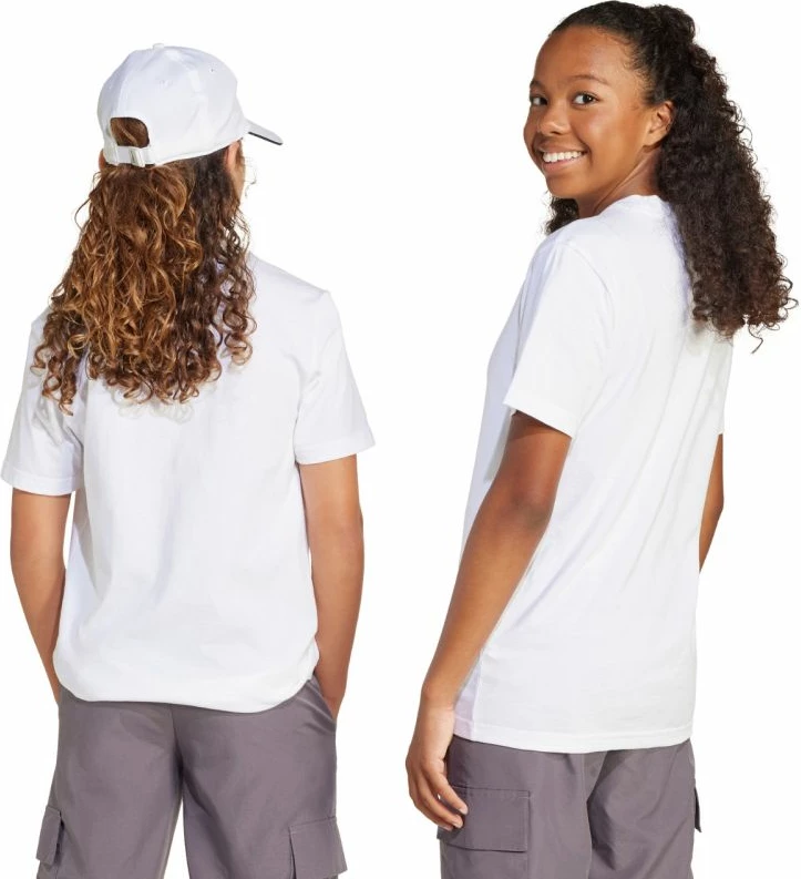 Maicë fëmijësh adidas Essentials JC9747, e bardhë