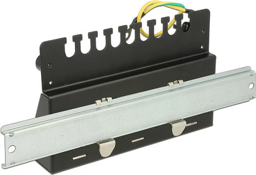 Patch panel DeLOCK 43338, 8-port Keystone, metal, montim mur/DIN, zi