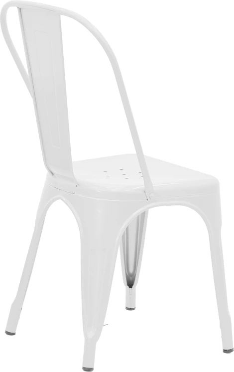 Karrige Utopia metalike e bardhë 44x44x85cm