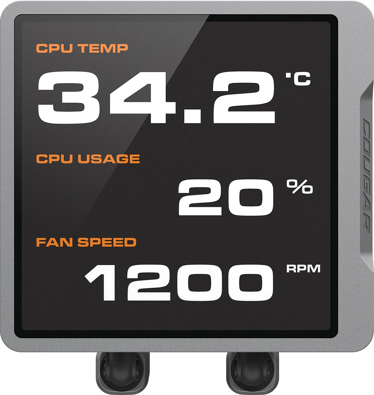Ftohës uji CPU Cougar Poseidon Vistek Pro 360, ARGB, LCD 3.95", 3x120mm, i zi