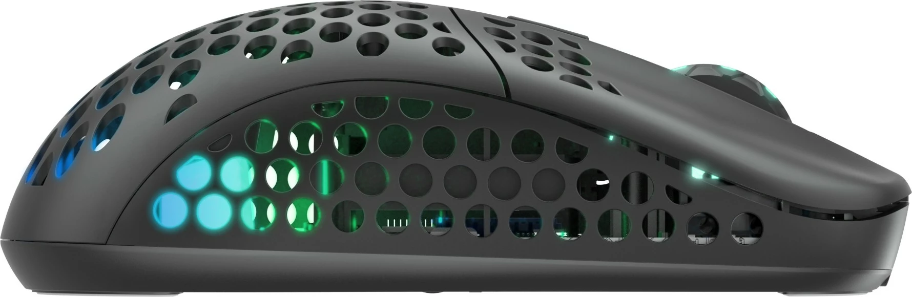 Maus Cherry XTRFY M42 RGB, Ambidextrous, Optical, RF Wireless + USB Type-C, 19000 DPI, Bardhë