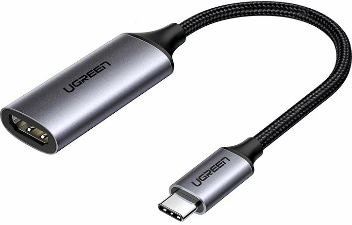 Adapter Ugreen USB Type C në HDMI 2.0, 4K @ 60 Hz, Thunderbolt 3, Gri
