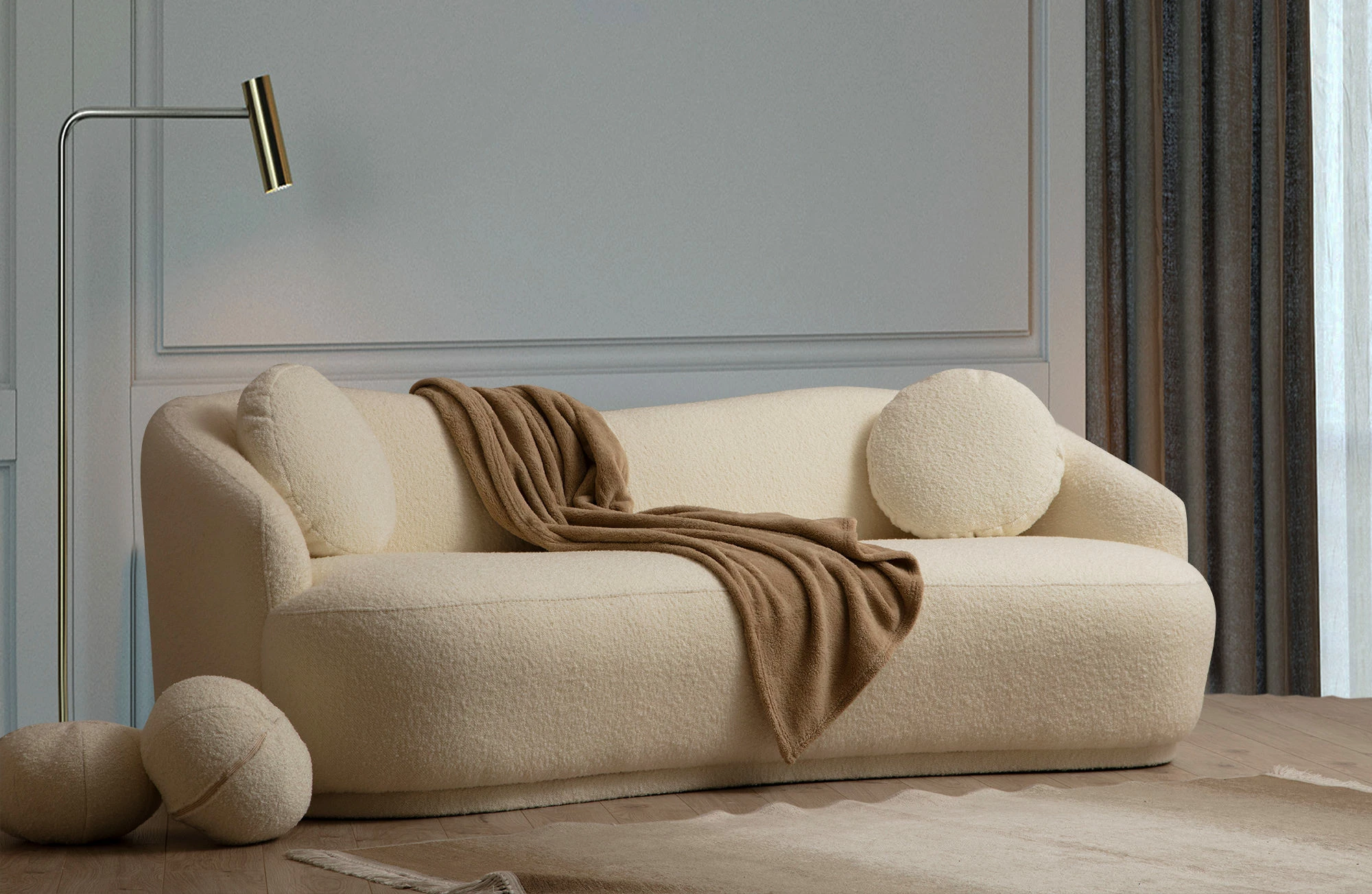 Divan treshe Atelier del Sofa, Ancona, krem