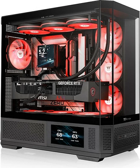Kasë Thermaltake View 370 TG ARGB, Midi Tower, Tempered Glass, Black