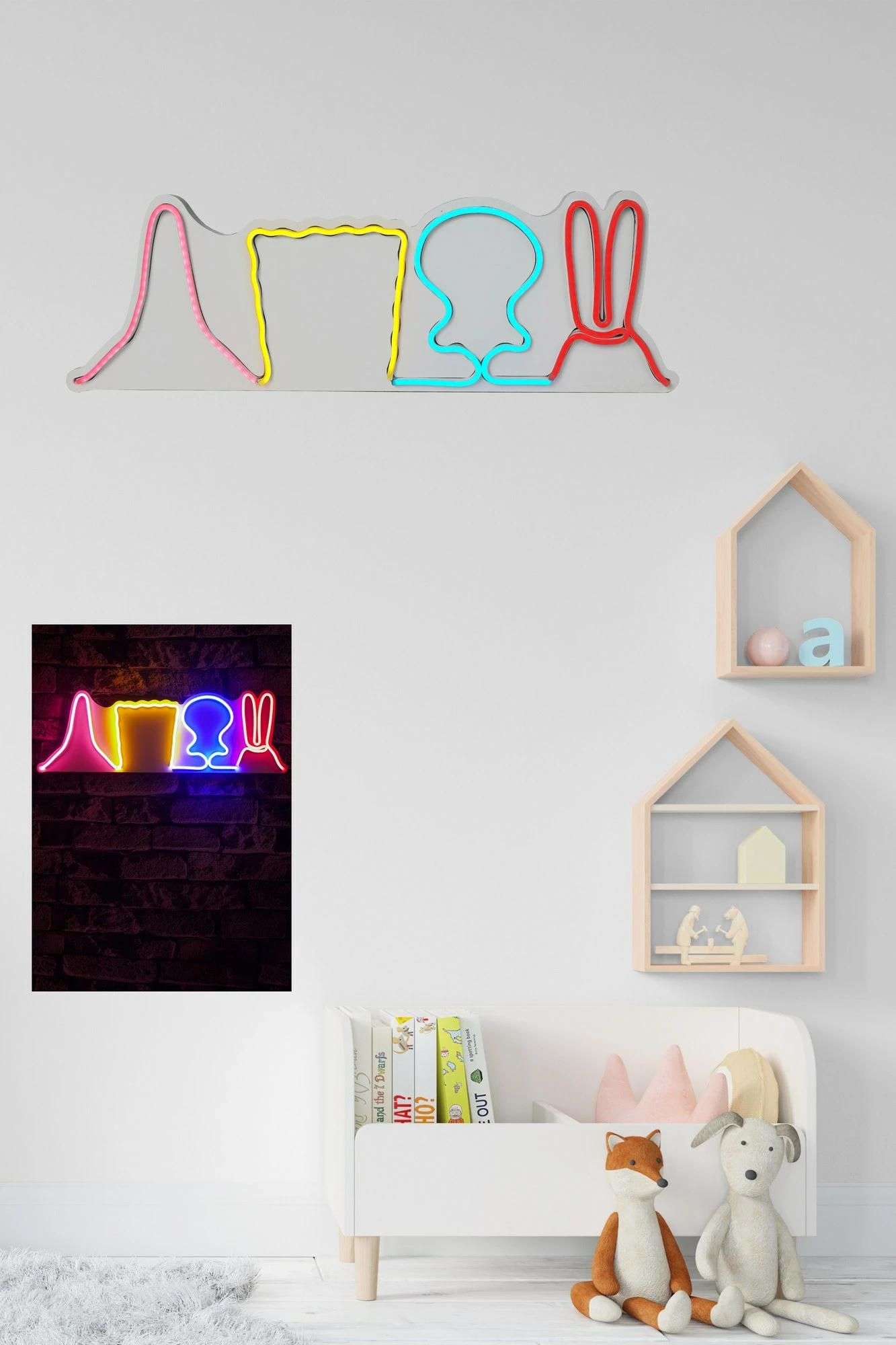 Dritë dekorative LED plastike, Wallity Sponge Team, shumëngjyrëshe