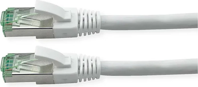 Kabllo Ethernet ROLINE 21.45.3260 Cat6a 0.5m S/FTP RJ-45 10GbE, e bardhë