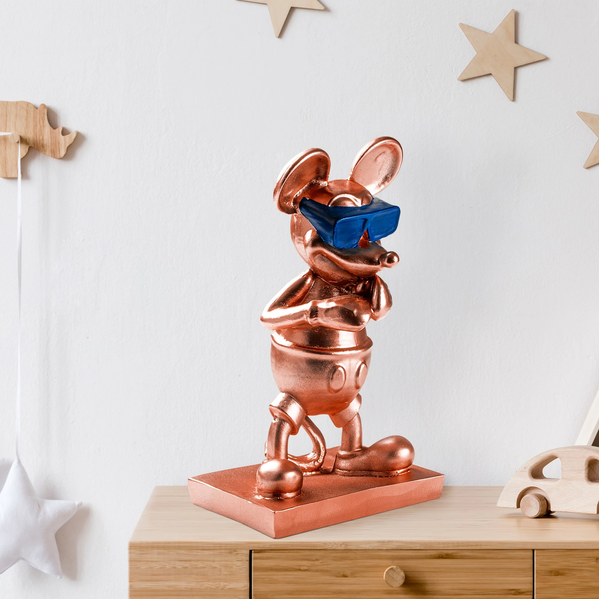 Objekt dekorativ Aberto Design, Souris-2, bakër e kaltër