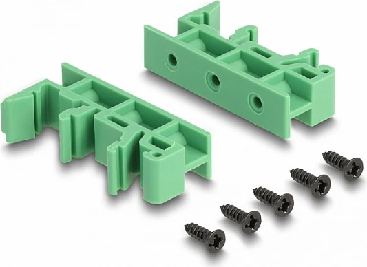 Adapter DeLOCK D-Sub 37-pin mashkull në terminal bllok për DIN shinë, AWG 24-12, i gjelbër
