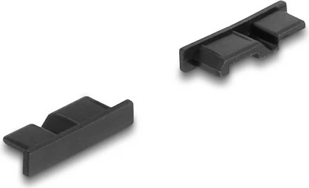 Kapak pluhuri DeLOCK USB 3.0 Micro‑B (female), 10 copë, i zi