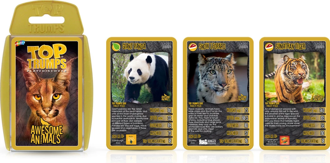 Awesome Animals Top Trumps Classics Card Game