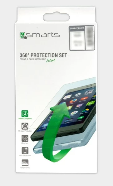 Mbështjellës 4smarts 493138 për celular 6 inch, transparent