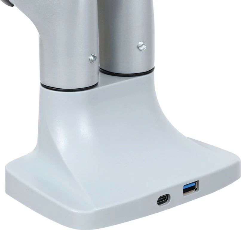 Mbajtëse tavoline me gaz për 2 monitorë ART RAMM L-36HD, 17-35", Metal, E zezë