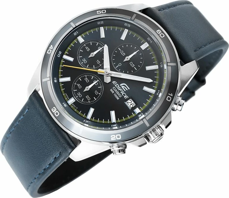 Orë dore për meshkuj Casio Edifice, e kaltërt