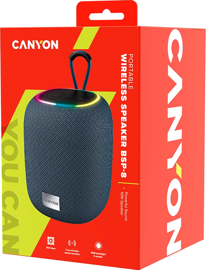 Altoparlant Bluetooth CANYON BSP-8 10W 1800mAh gri