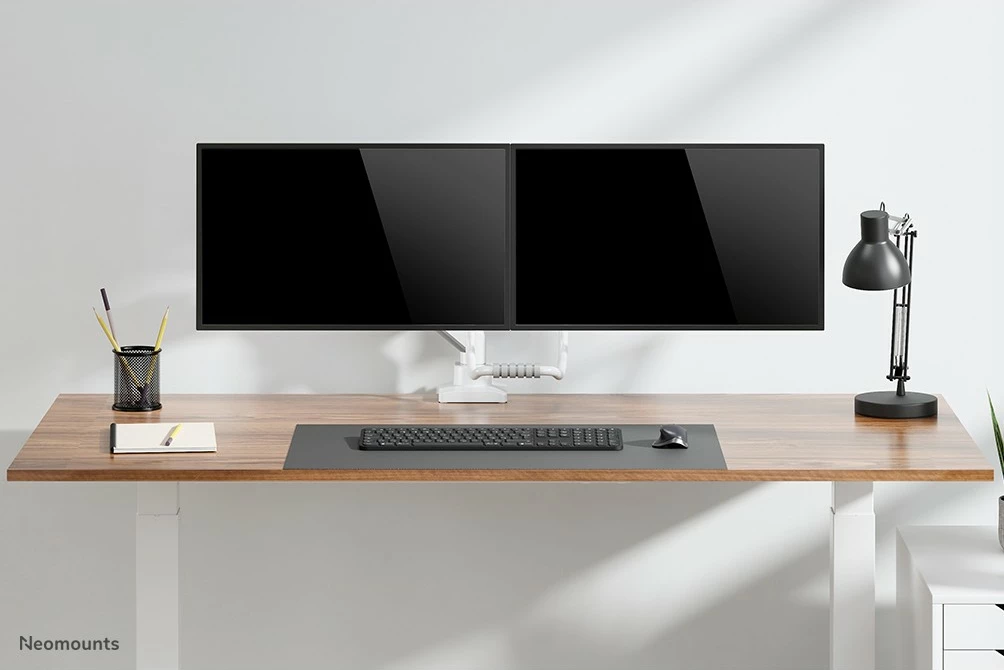 Krah monitori tavoline Neomounts, Clamp/Grommet, 8 kg, 43.2 cm (17"), 81.3 cm (32"), 100 x 100 mm, Bardhë