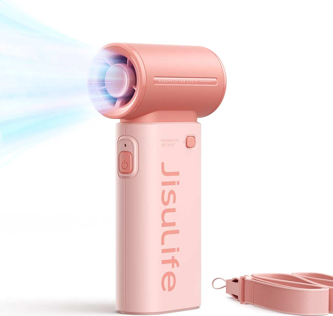 Ventilator dore Jisulife Life9, 3600mAh, USB-C, Rozë