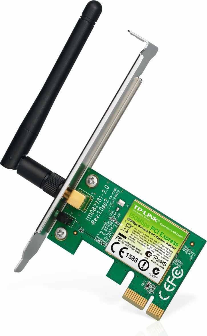 Kartelë rrjeti Wi‑Fi TP-Link TL-WN781ND 150 Mbps PCIe me antenë të jashtme