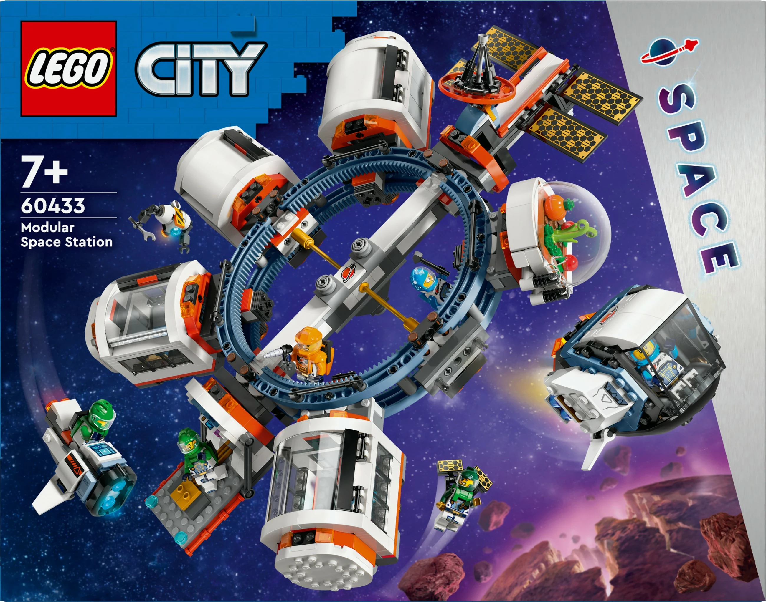 Set ndërtimi LEGO Modular Space Station 60433, 1097 pjesë, shumëngjyrësh