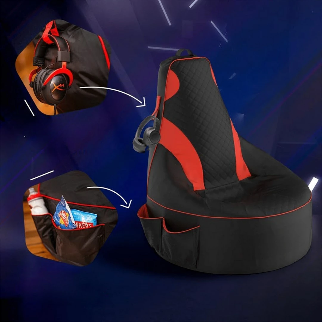 Qese ulëse për kopsht, Gamer, e kuqe dhe e zezë