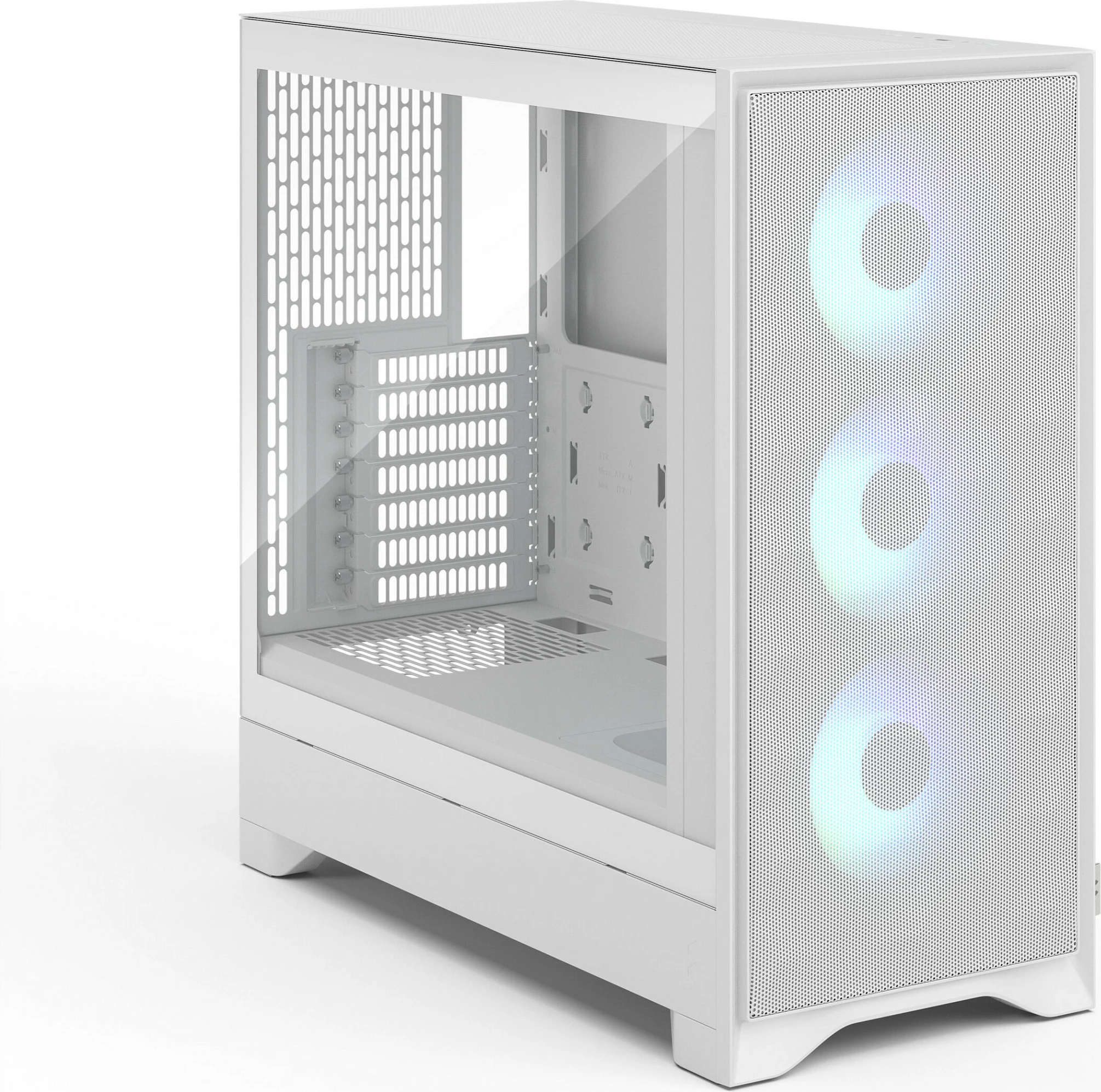 Kasë Fractal Design Pop 2 Air, Midi Tower, ATX/micro ATX/Mini-ITX, TG RGB, e bardhë