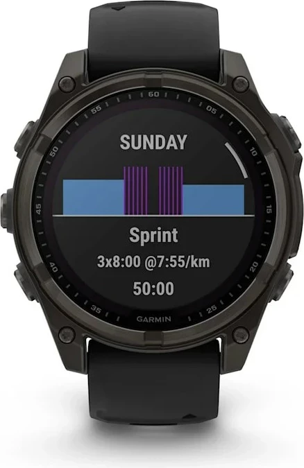 Smartwatch Garmin fenix 8, 51 mm, 32 GB, Titanium, i zi