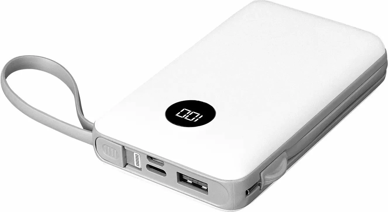 Powerbank S-link P102 10000mAh me ekran LCD, 10W, e bardhë