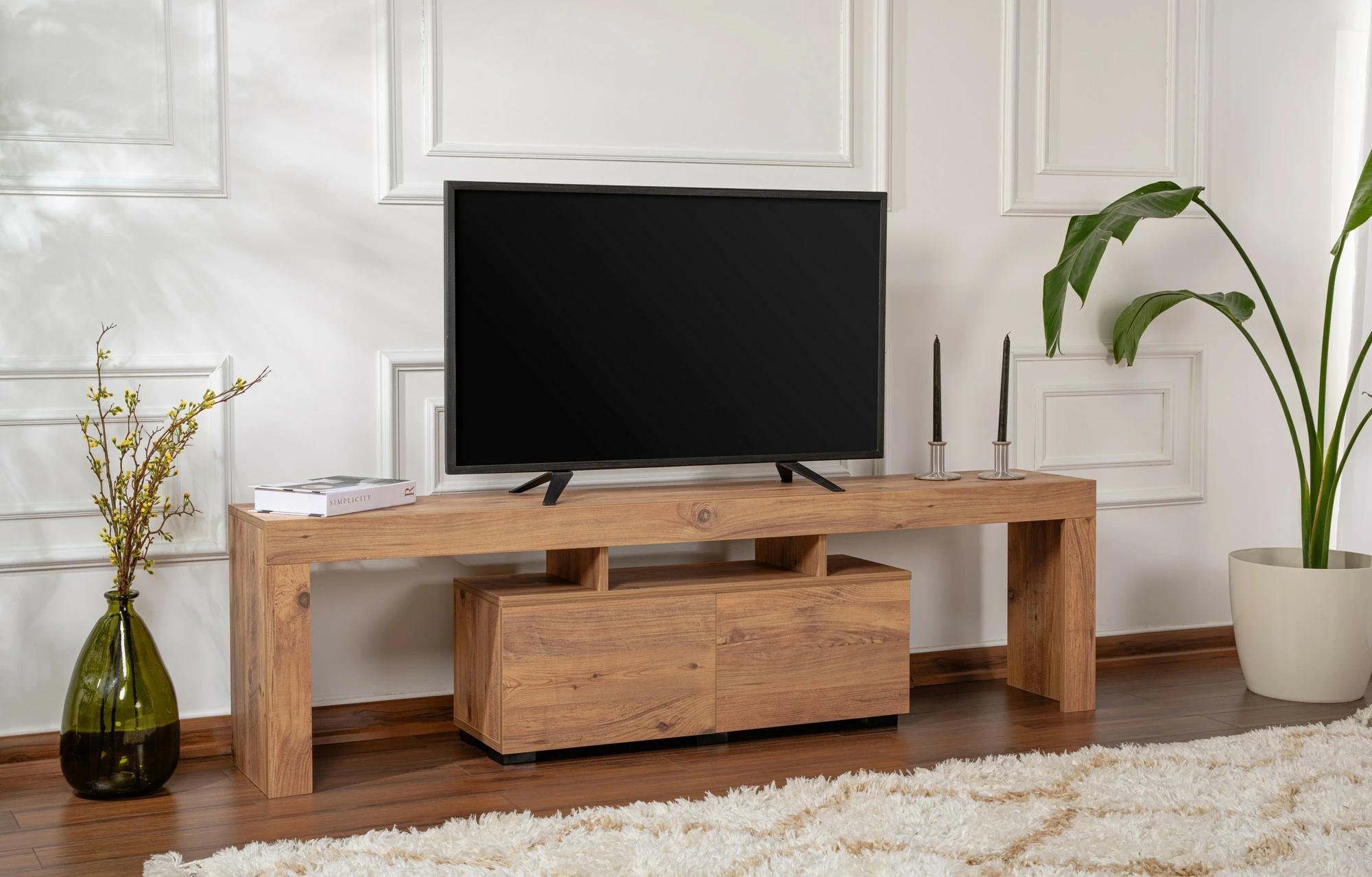 Komodë TV Nordure, Enclave, ngjyrë pishë Atlantike