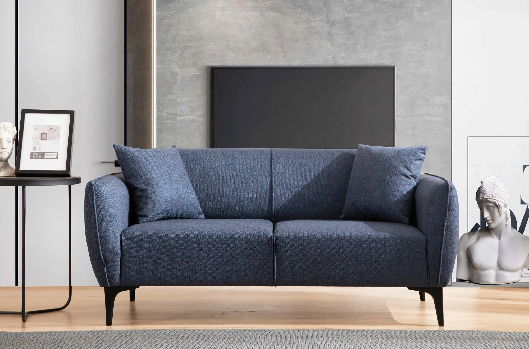 Divan dy vendësh Atelier del Sofa, Belissimo, ngjyrë kaltër