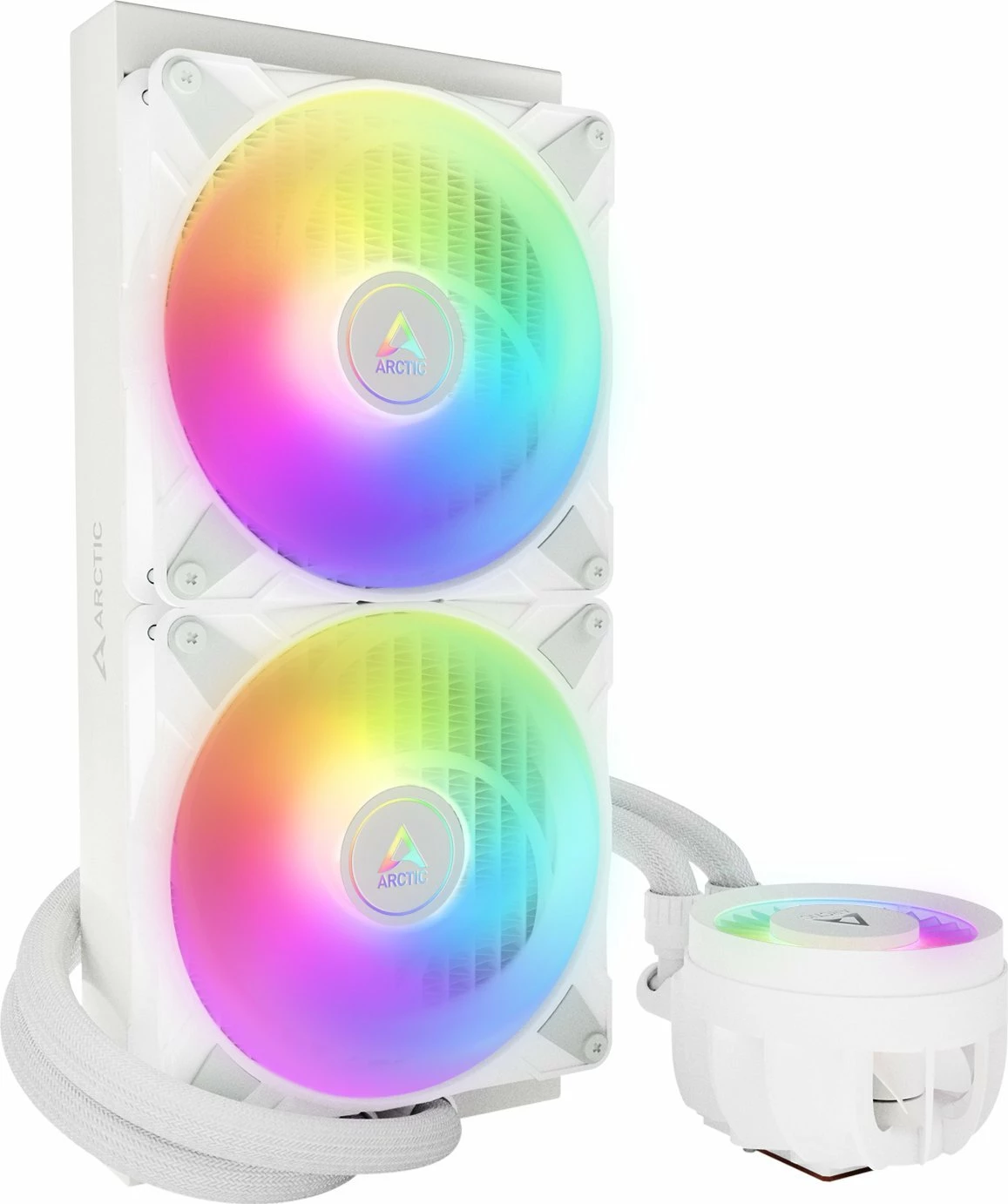 Ftohës me ujë AIO Arctic Liquid Freezer III 280 A-RGB 280mm, 2x140mm PWM, i bardhë