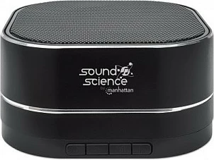 Altoparlant Bluetooth MANHATTAN Sound Science Metallic LED, Bluetooth 5.0, mikrofon, FM radio, MicroSD, zi