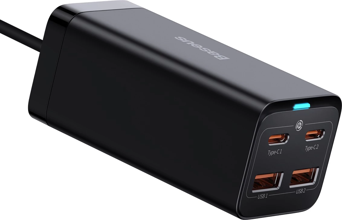 Karikues universal Baseus GaN3 Pro, 100W, 2x USB-C, 2x USB-A, i zi