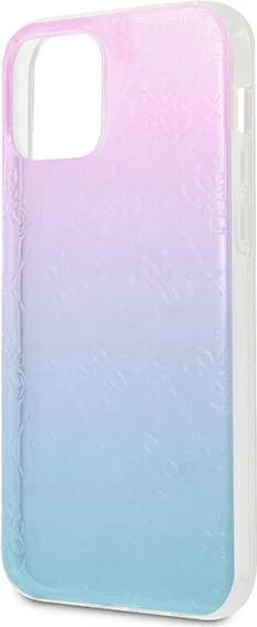 Mbështjellës Guess 4G 3D Pattern për iPhone 12 Pro Max, 6.7", blu/rozë