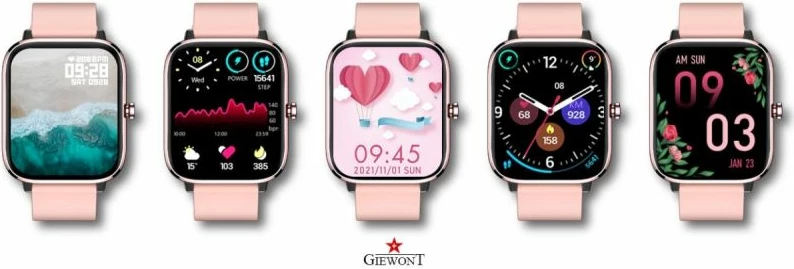 Smartwatch për femra Giewont, rozë