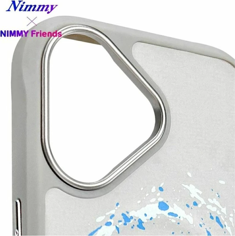 Kapak MagSafe Nimmy Pantera për iPhone 16, gri e çelët