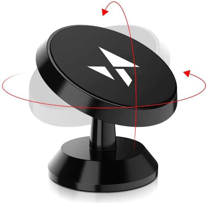 Mbajtës magnetik për telefon Wozinsky WMH-05, për makinë, i zi