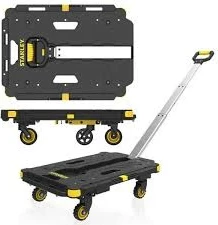 Karrocë platforme me dorezë Stanley PC532 137 kg, e zezë/verdhe