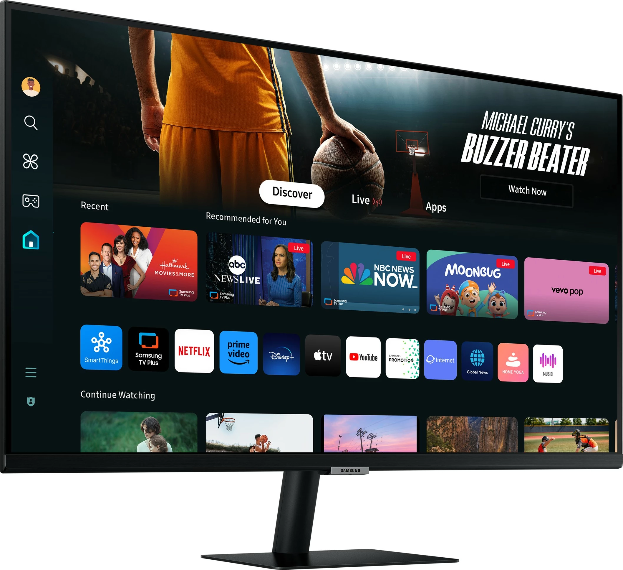 Monitor Samsung M70D, 32", 4K Ultra HD, LED, i zi