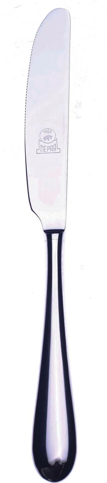 Thikë ëmbëlsirash, Mepra Natura, çelik inox 18/10 4 mm, dorezë e zbrazët, argjendtë