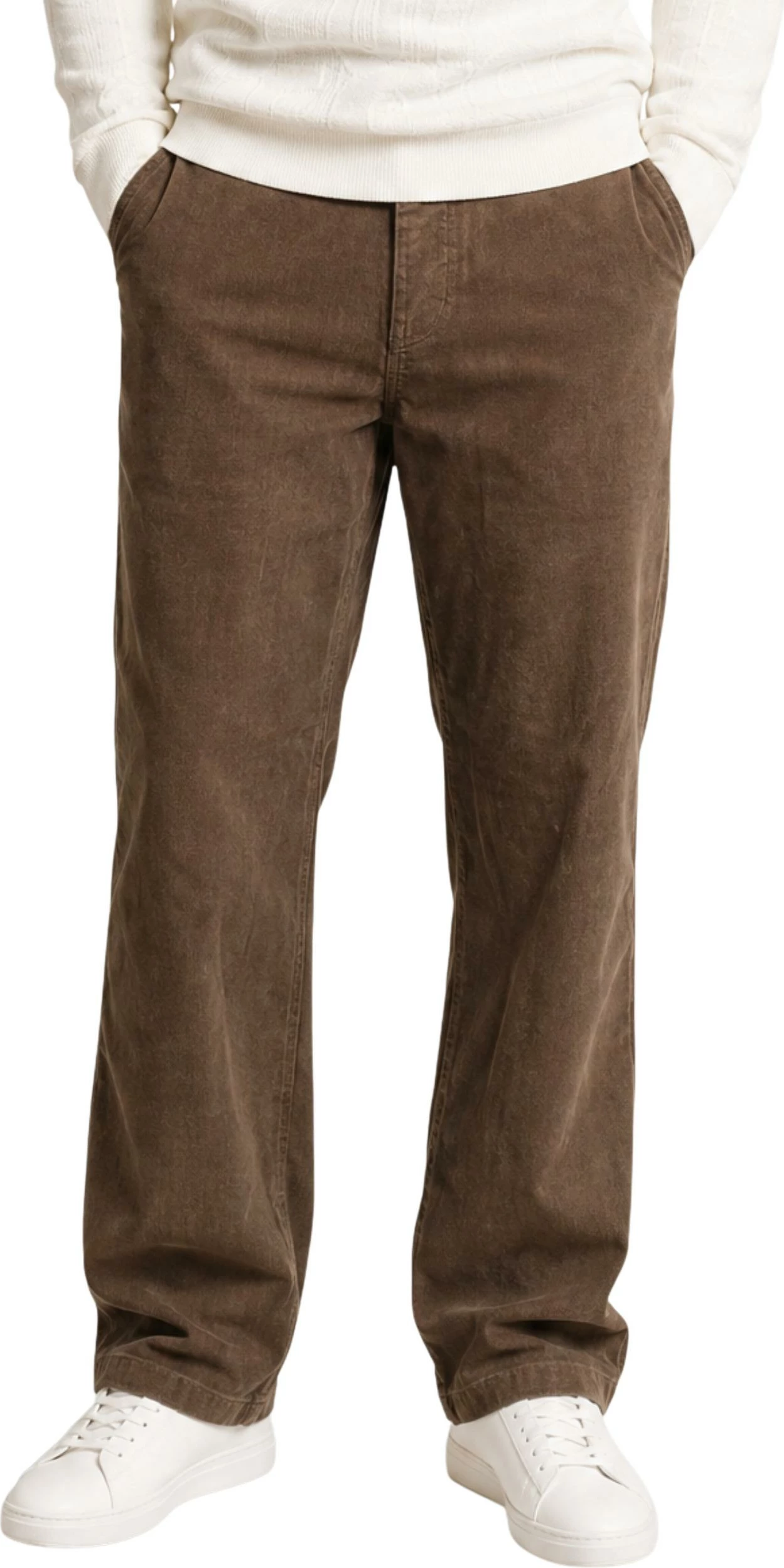 Pantallona për meshkuj Only & Sons Onsedge Straight Cord 0648 22038664, kafe