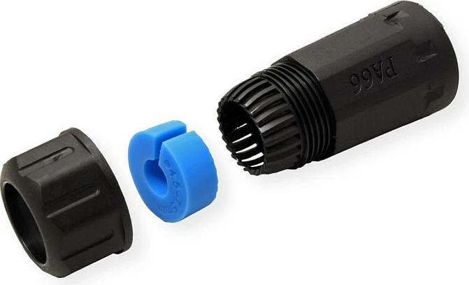 Bashkues kablloje VALUE 21.99.3000, Coupler RJ-45 Cat.6a, Female/Female, zi/blu