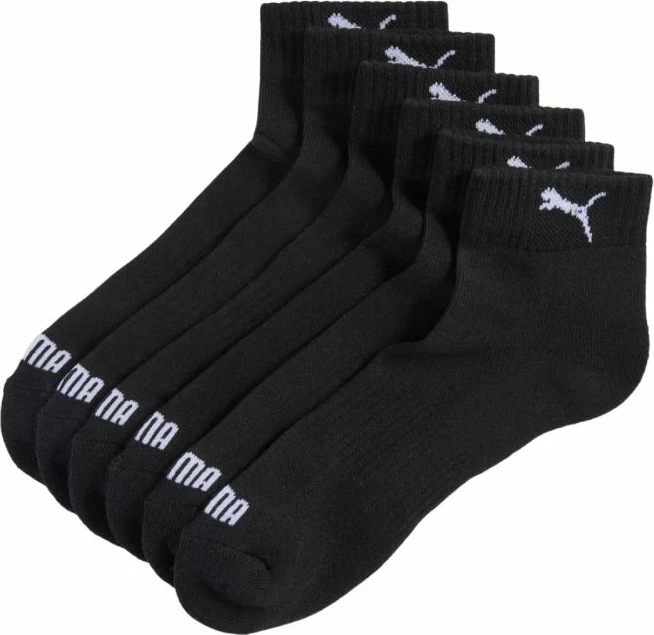 Çorape të shkurtra Puma Cushioned 3-pack, të zeza