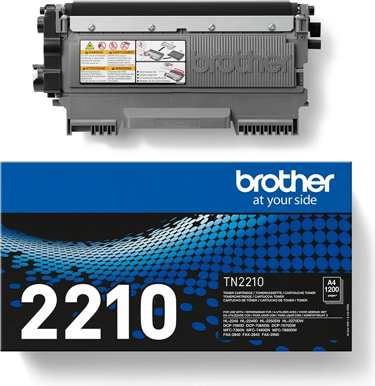 Toner për printer Brother TN-2210, i zi