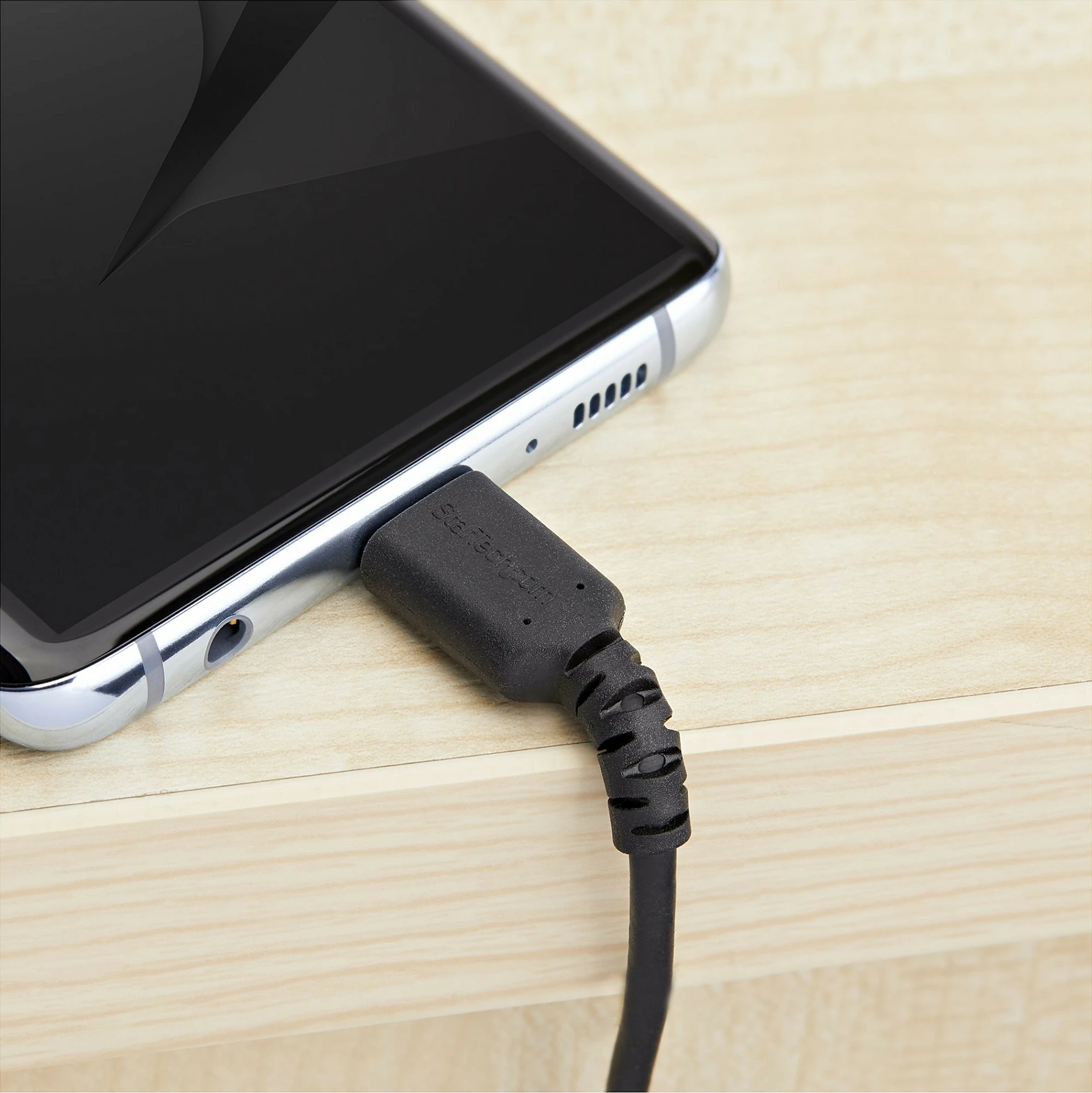 Kabllo StarTech USB-A në USB-C, USB 2.0, 1m, 60W PD, e zezë