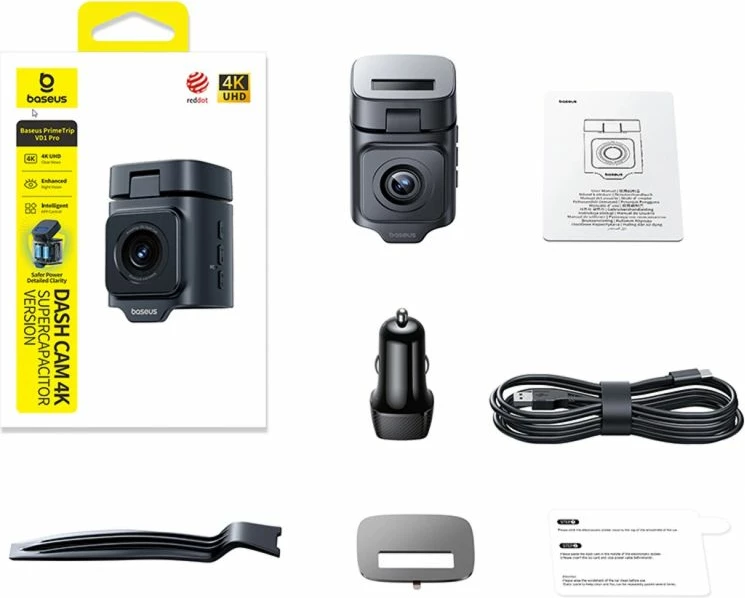 Kamerë veture Baseus PrimeTrip VD1 Pro 4K, e zezë