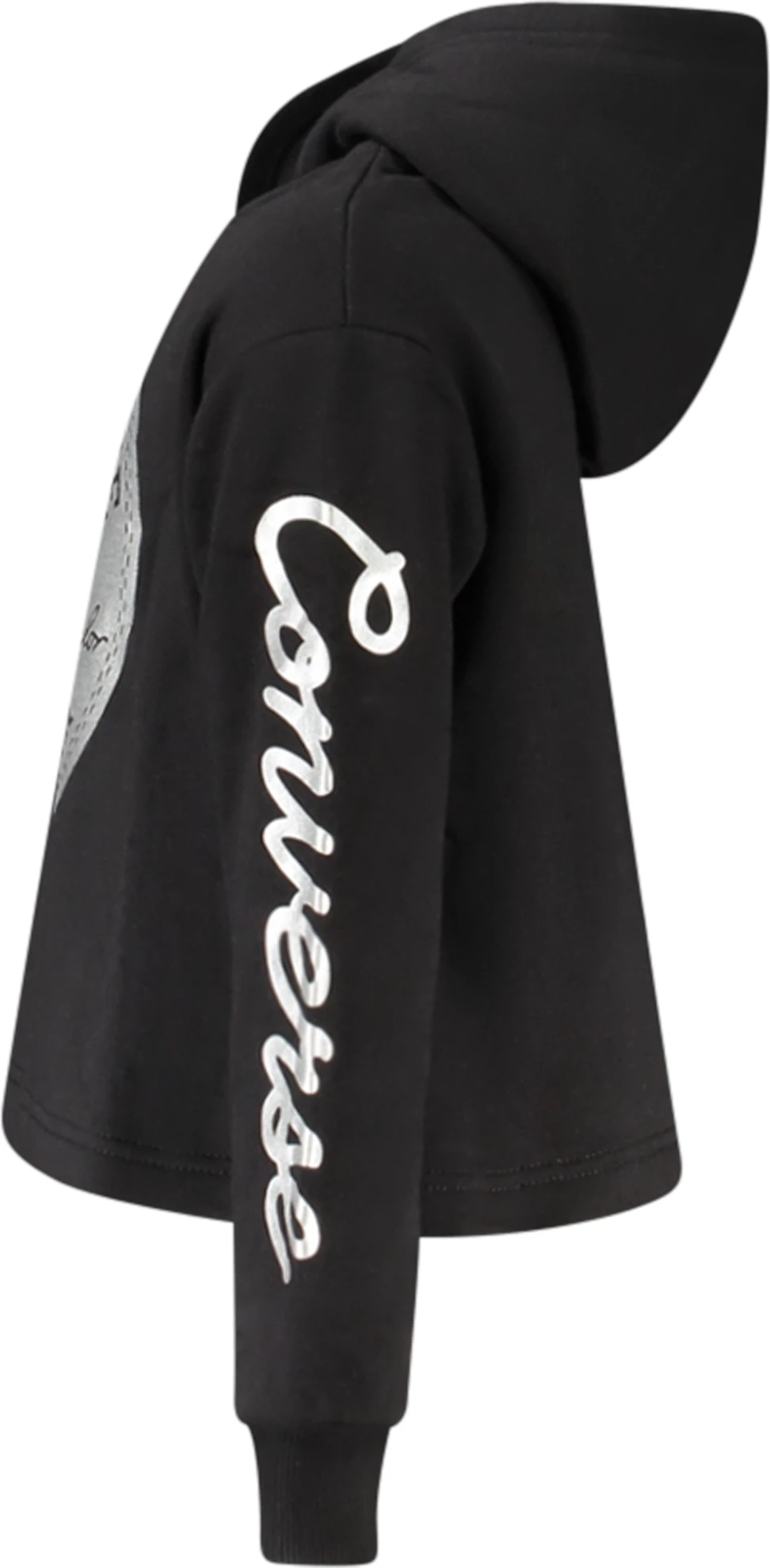 Duks Converse për vajza, e zezë