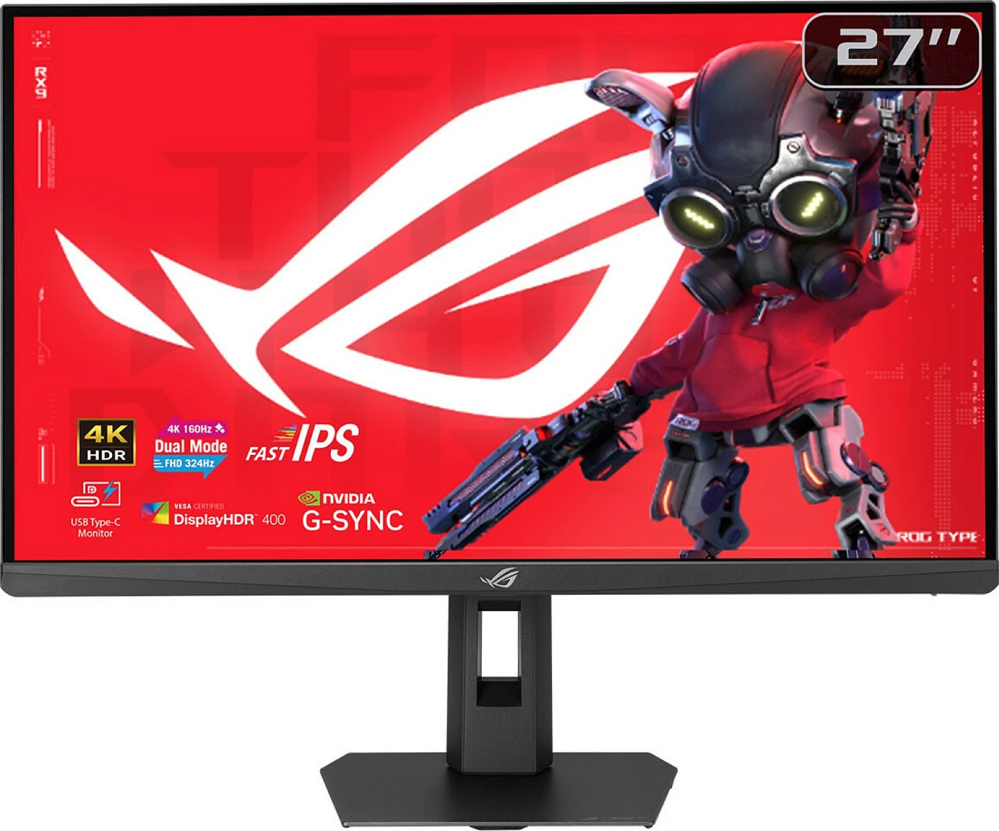 Monitor ASUS 90LM0CK0-B01171, 27", 4K UHD, Fast IPS, 160Hz, 1ms, HDR, i zi