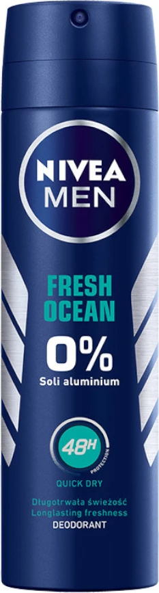 Deodorant spray për meshkuj Nivea Fresh Ocean 150ml